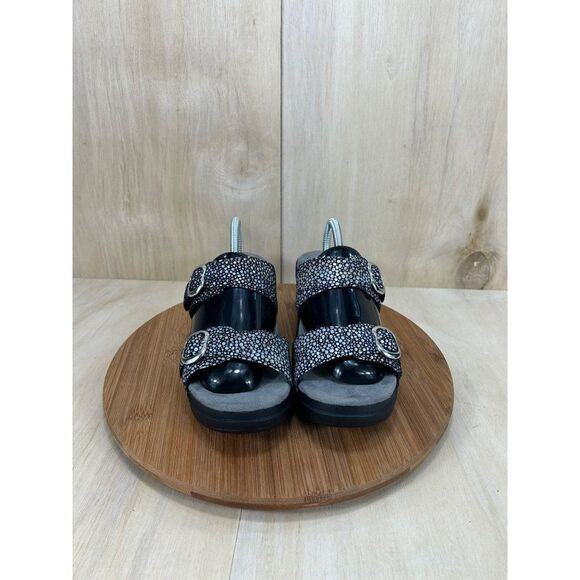 Dansko Sophie Metallic Polka Dot Double Strap Sandals Womens Size 42 - Picture 2 of 8